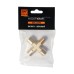 WDK-23FMB Фитинг X - образный, резъба 1/4" PT, F-F-F-M (внутренний/внешний), латунь