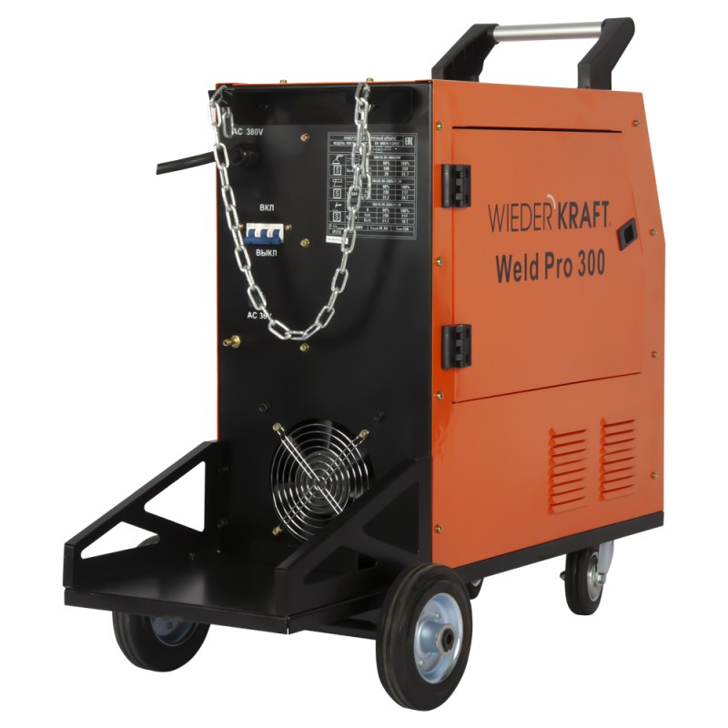 WELD Pro 300 Сварочный аппарат инверторный 300A, 380В MIG/MAG/MMA/Lift TIG с горелкой 24AK