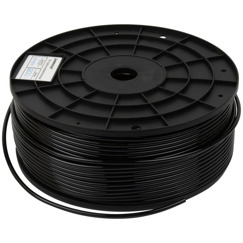 HUS0406-BK Трубка черная Harrison PU 4х6 мм, длина 200 м,