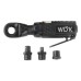 WDK-21340 Пневматическая трещотка со сменными приводами 1/4", 3/8", привод для бит 1/4" (6,3 мм), WiederKraft