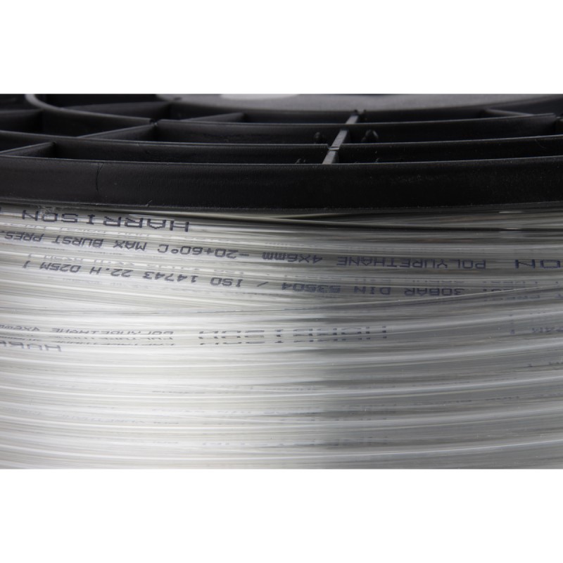 HUS0406-CL Трубка бесцветная Harrison PU 4х6 мм, длина 200 м,