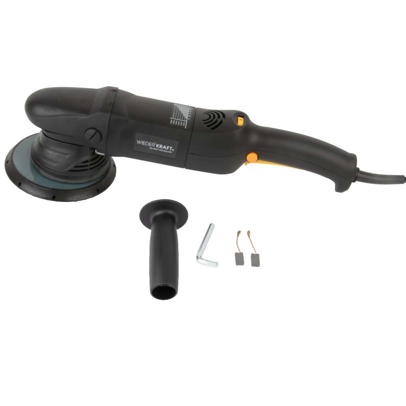 WDK-Stinger21-150 Полировальная машина ротор-орбитальная электрическая, 220 В, с подошвой 150 мм, WiederKraft WDK-Stinger21-150 Полировальная машина ротор-орбитальная электрическая, 220 В, с подошвой 150 мм, WiederKraft