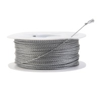 WDK-65306 Струна для снятия стекол автомобиля витая, катушка 100 м