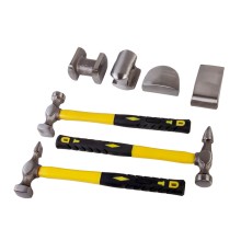 WDK-65468  Набор рихтовочный для кузовных работ, 7 предметов