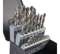 WDK-DG25 Набор сверл по металлу HSS-G 1-13 мм, шаг 0,5 мм, 25 предметов