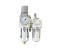 AC3010-03 Блок подготовки воздуха 3/8" с фильтром, манометром, маслораспылителем и регулятором давле