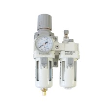 AC3010-03 Блок подготовки воздуха 3/8" с фильтром, манометром, маслораспылителем и регулятором давле