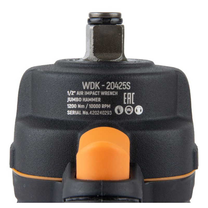 WDK-20425S Гайковерт пневматический ударный, композитный корпус, привод 1/2", 1200 Нм WDK-20425S Гайковерт пневматический ударный, композитный корпус, привод 1/2", 1200 Нм