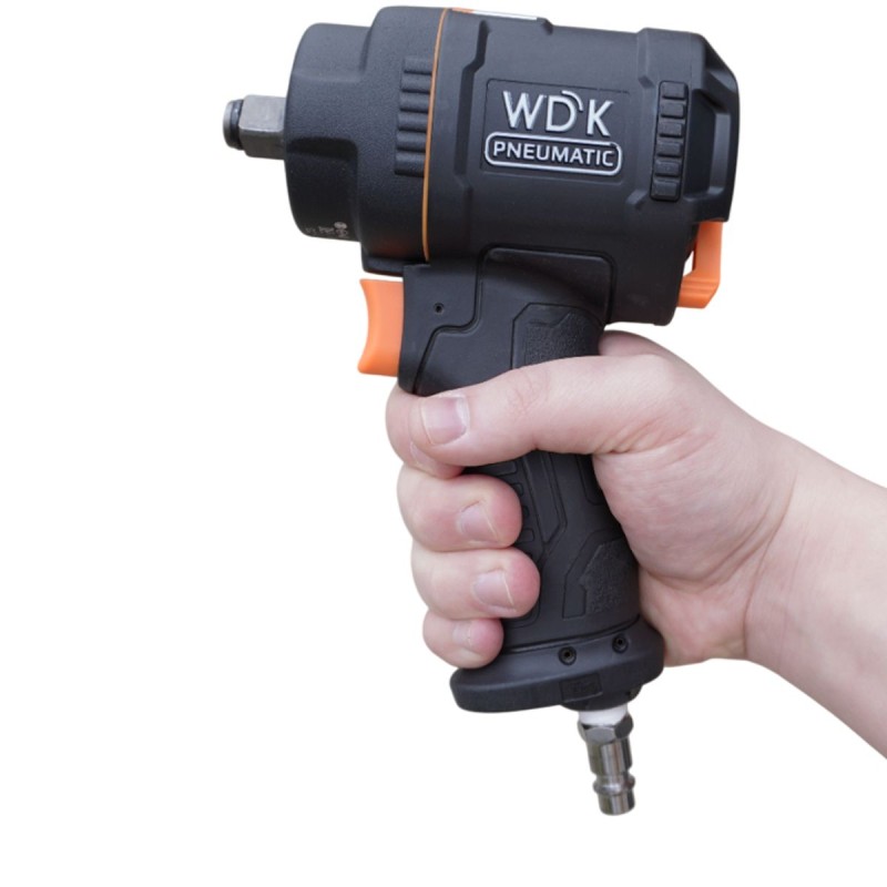 WDK-20425S Гайковерт пневматический ударный, композитный корпус, привод 1/2", 1200 Нм WDK-20425S Гайковерт пневматический ударный, композитный корпус, привод 1/2", 1200 Нм