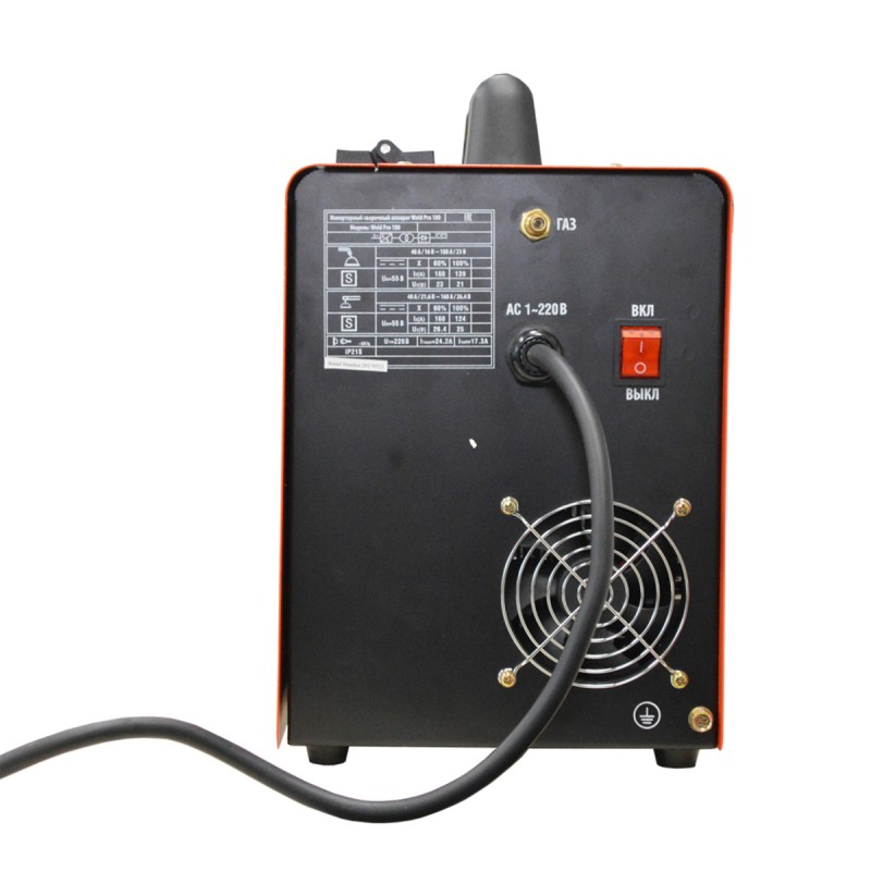 Weld Pro 180 Сварочный аппарат инверторный 180A, 220В MIG/MAG/MMA, WiederKraft Weld Pro 180 Сварочный аппарат инверторный 180A, 220В MIG/MAG/MMA, WiederKraft