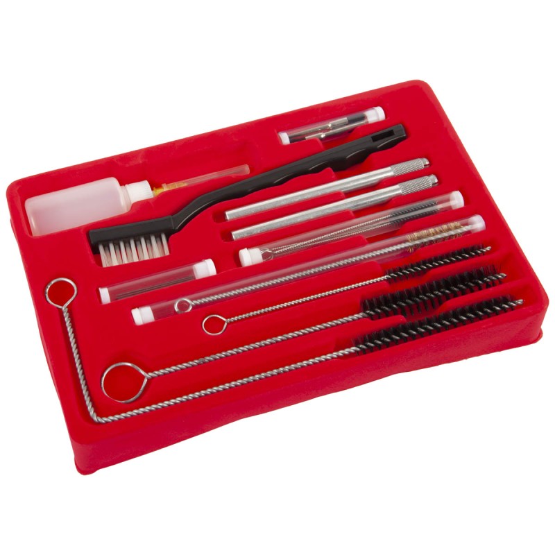 GS-10 Набор для чистки краскопультов, в комплекте 17 щеточек, GATX