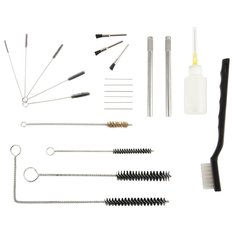 GS-10 Набор для чистки краскопультов, в комплекте 17 щеточек, GATX