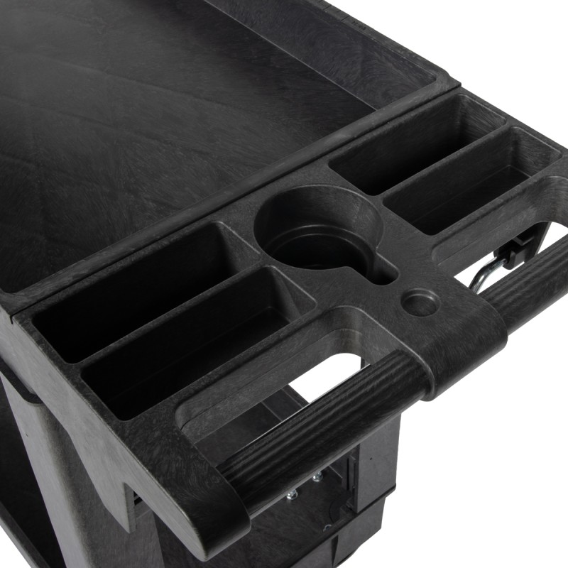 OPT-608S Тележка пластиковая, 2 полки, удлиненная, OPTIMUS OPT-608S Тележка пластиковая, 2 полки, удлиненная, OPTIMUS