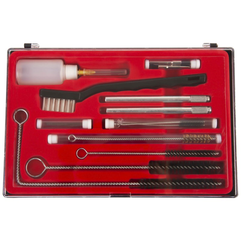 GS-10 Набор для чистки краскопультов, в комплекте 17 щеточек, GATX