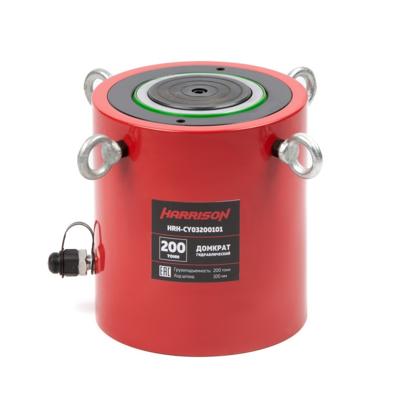 HRH-CY03200101 Гидравлический цилиндр (домкрат), однополостной 200 т, ход 100 мм, HARRISON