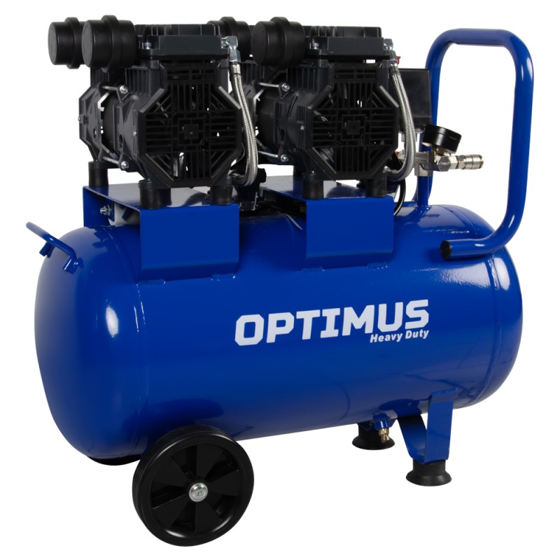 OPT-305044 Компрессор поршневой безмасляный, 440 л/мин, 2650 об/мин, 3 КВт, ресивер 50 л, OPTIMUS OPT-305044 Компрессор поршневой безмасляный, 440 л/мин, 2650 об/мин, 3 КВт, ресивер 50 л, OPTIMUS