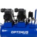 OPT-305044 Компрессор поршневой безмасляный, 440 л/мин, 2650 об/мин, 3 КВт, ресивер 50 л, OPTIMUS