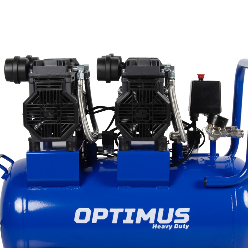 OPT-305044 Компрессор поршневой безмасляный, 440 л/мин, 2650 об/мин, 3 КВт, ресивер 50 л, OPTIMUS OPT-305044 Компрессор поршневой безмасляный, 440 л/мин, 2650 об/мин, 3 КВт, ресивер 50 л, OPTIMUS