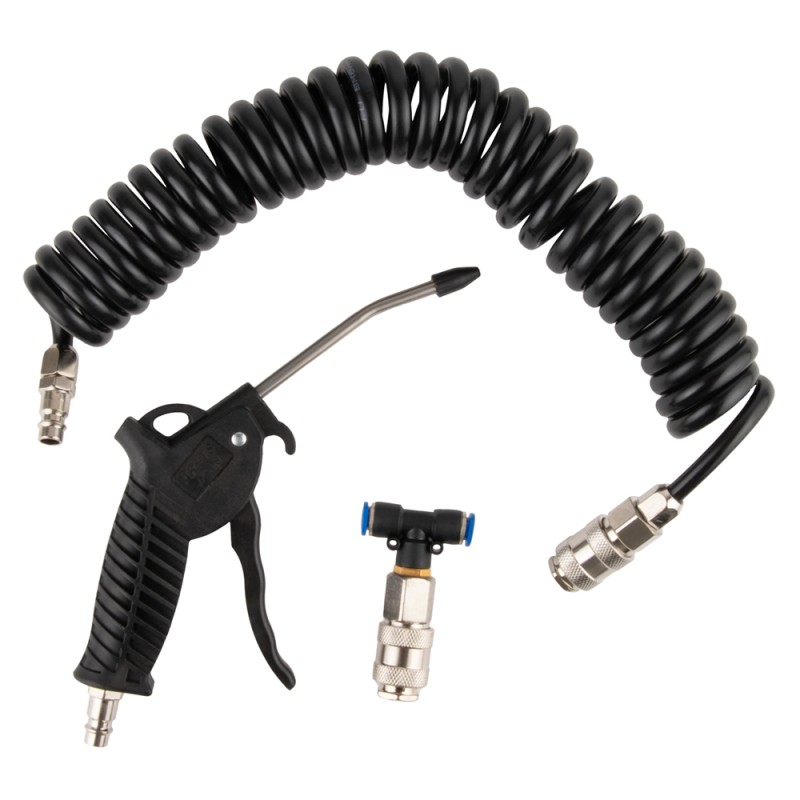 OPT-7005 Пистолет продувочный 10 бар, шланг и фитинг-переходник в комплекте, OPTIMUS OPT-7005 Пистолет продувочный 10 бар, шланг и фитинг-переходник в комплекте, OPTIMUS