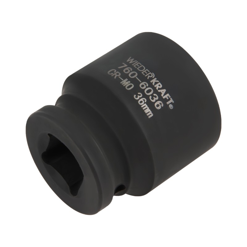 WDK-760-6036 Головка ударная 3/4", 6 граней, 36 мм, WiederKraft WDK-760-6036 Головка ударная 3/4", 6 граней, 36 мм, WiederKraft