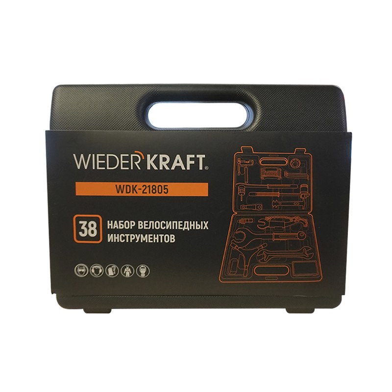 WDK-21805 Набор велосипедных инструментов 38шт. WDK-21805 Набор велосипедных инструментов 38шт.