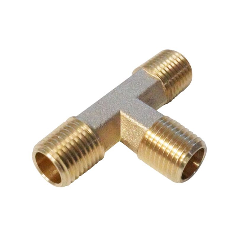 WDK-23PMB Фитинг T - образный, резъба 1/4" PT, M-M-M (внешний), латунь WDK-23PMB Фитинг T - образный, резъба 1/4" PT, M-M-M (внешний), латунь