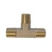 WDK-23PMB Фитинг T - образный, резъба 1/4" PT, M-M-M (внешний), латунь