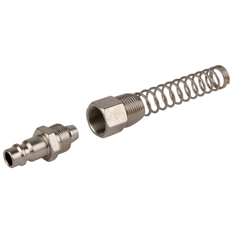 OPT-740PPS Штуцер быстроразъемного соединения пневматического с пружинкой, резьба 1/2", OPTIMUS OPT-740PPS Штуцер быстроразъемного соединения пневматического с пружинкой, резьба 1/2", OPTIMUS