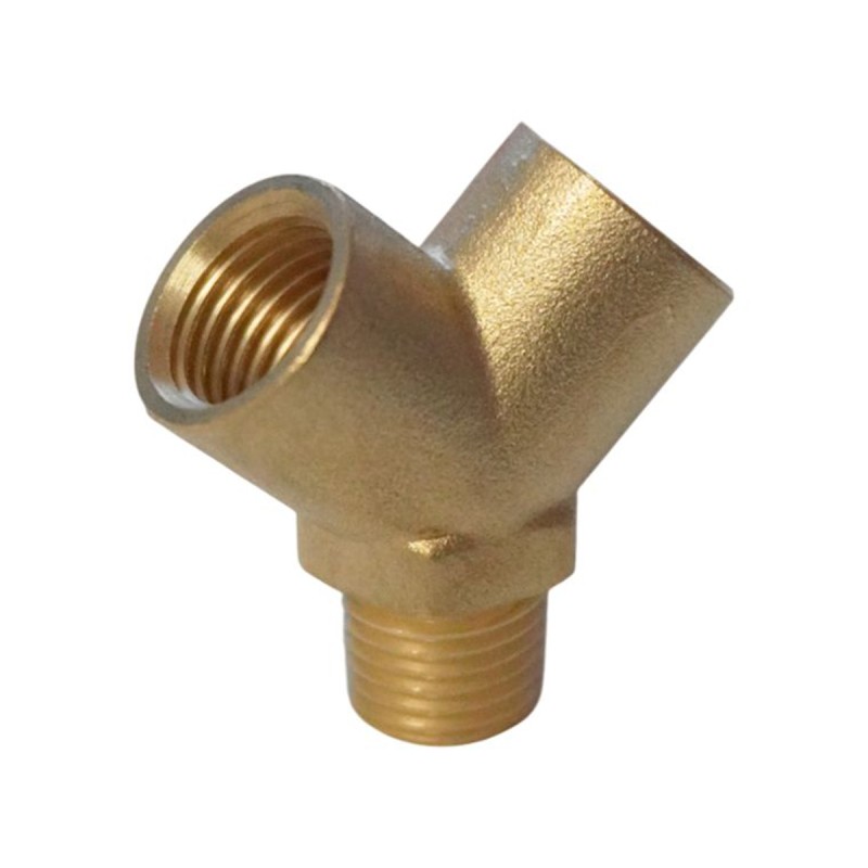 WDK-20FM Фитинг Y - образный, резьба 1/4" PT, F-M-F (внутренний/внутренний/внешний), латунь WDK-20FM Фитинг Y - образный, резьба 1/4" PT, F-M-F (внутренний/внутренний/внешний), латунь