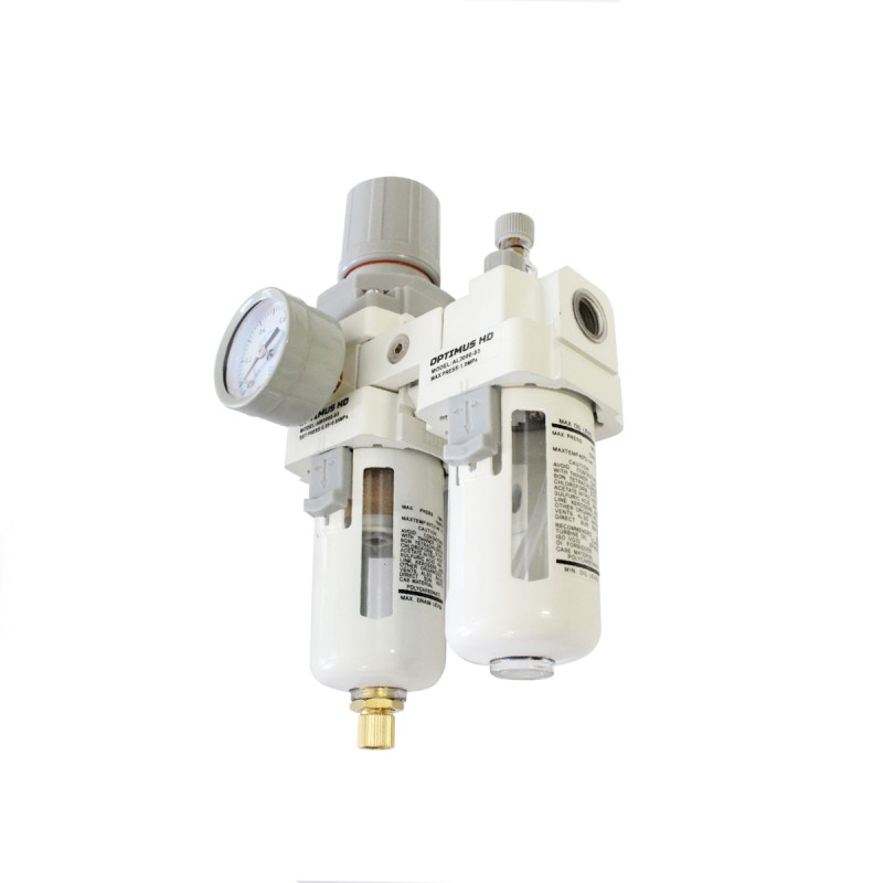 AC3010-03 Блок подготовки воздуха 3/8" с фильтром, манометром, маслораспылителем и регулятором давле, OPTIMUS AC3010-03 Блок подготовки воздуха 3/8" с фильтром, манометром, маслораспылителем и регулятором давле, OPTIMUS