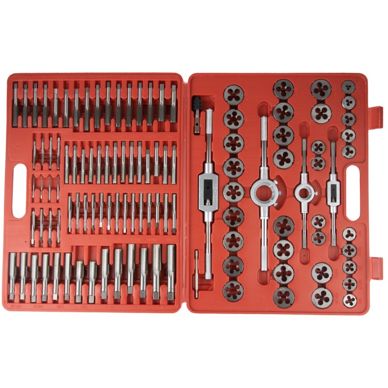 OPT-MTDS110 Набор метчиков и плашек М2 - М18, метрическая резьба, 110 предметов, OPTIMUS OPT-MTDS110 Набор метчиков и плашек М2 - М18, метрическая резьба, 110 предметов, OPTIMUS