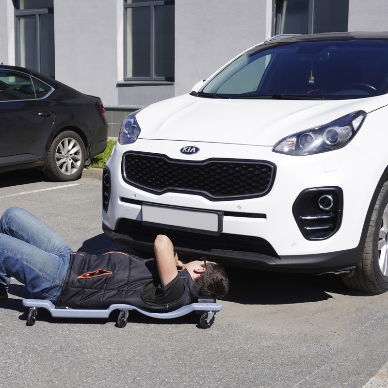 OPT-40130G Лежак ремонтный, подкатной, пластиковый, серый, OPTIMUS OPT-40130G Лежак ремонтный, подкатной, пластиковый, серый, OPTIMUS