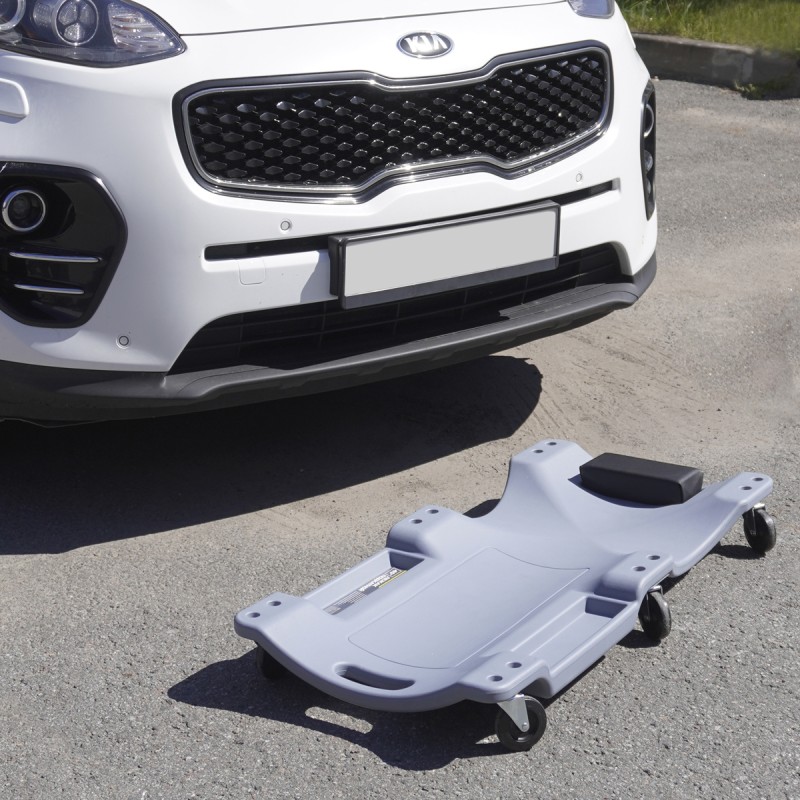 OPT-40130G Лежак ремонтный, подкатной, пластиковый, серый, OPTIMUS OPT-40130G Лежак ремонтный, подкатной, пластиковый, серый, OPTIMUS