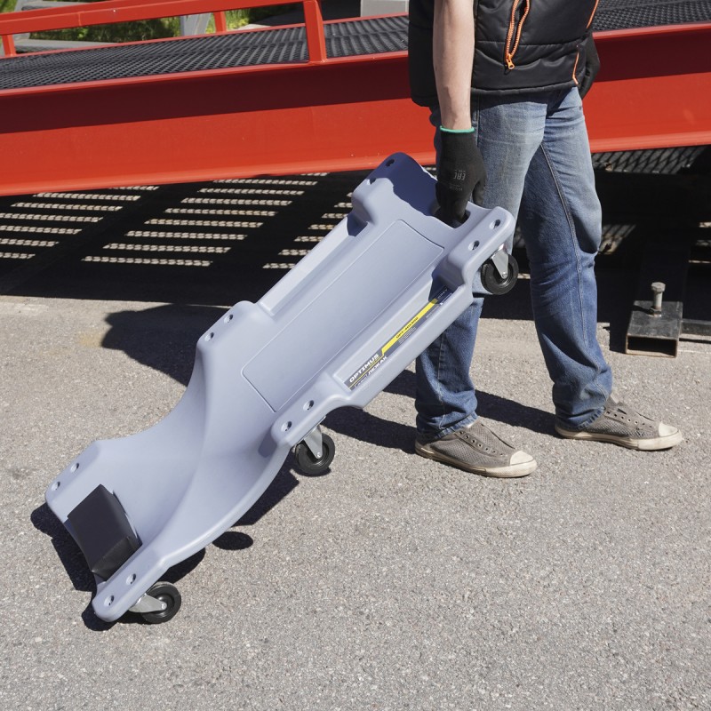 OPT-40130G Лежак ремонтный, подкатной, пластиковый, серый, OPTIMUS OPT-40130G Лежак ремонтный, подкатной, пластиковый, серый, OPTIMUS