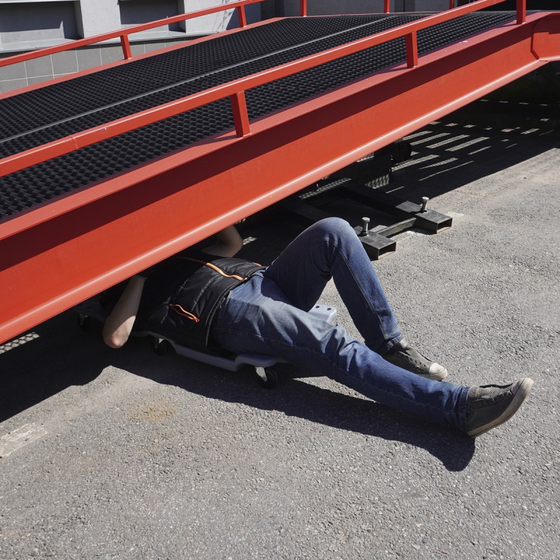 OPT-40130G Лежак ремонтный, подкатной, пластиковый, серый, OPTIMUS OPT-40130G Лежак ремонтный, подкатной, пластиковый, серый, OPTIMUS