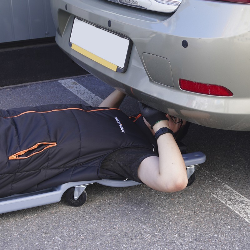 OPT-40130G Лежак ремонтный, подкатной, пластиковый, серый, OPTIMUS OPT-40130G Лежак ремонтный, подкатной, пластиковый, серый, OPTIMUS