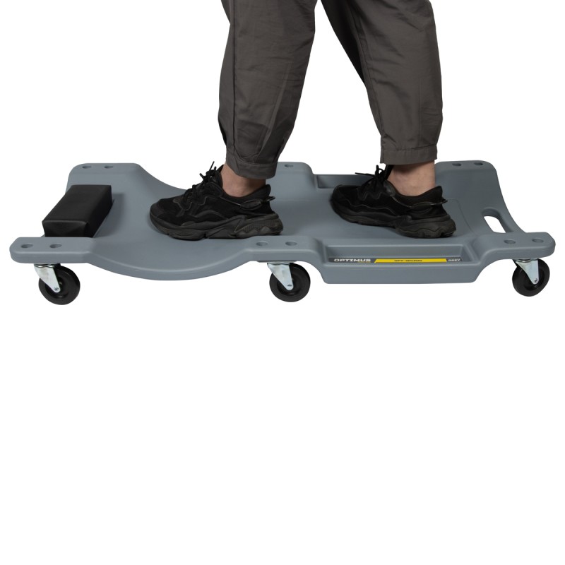 OPT-40130G Лежак ремонтный, подкатной, пластиковый, серый, OPTIMUS OPT-40130G Лежак ремонтный, подкатной, пластиковый, серый, OPTIMUS