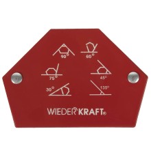 WDK-65025 Сварочный магнит, углы 30°, 45°, 60°, 75°, 90°, 135°, усилие 25 Lbs