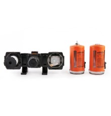 WDK-70240 Блок подготовки воздуха 1/2" с влагоотделителем, лубрикатором, регулятором и манометром