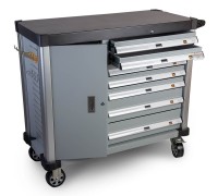 WDK-907E Тележка инструментальная, 7 ящиков и боковой отсек