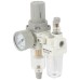 AC2010-02 Блок подготовки воздуха 1/4" с фильтром, манометром, маслораспылителем и регулятором давле, OPTIMUS