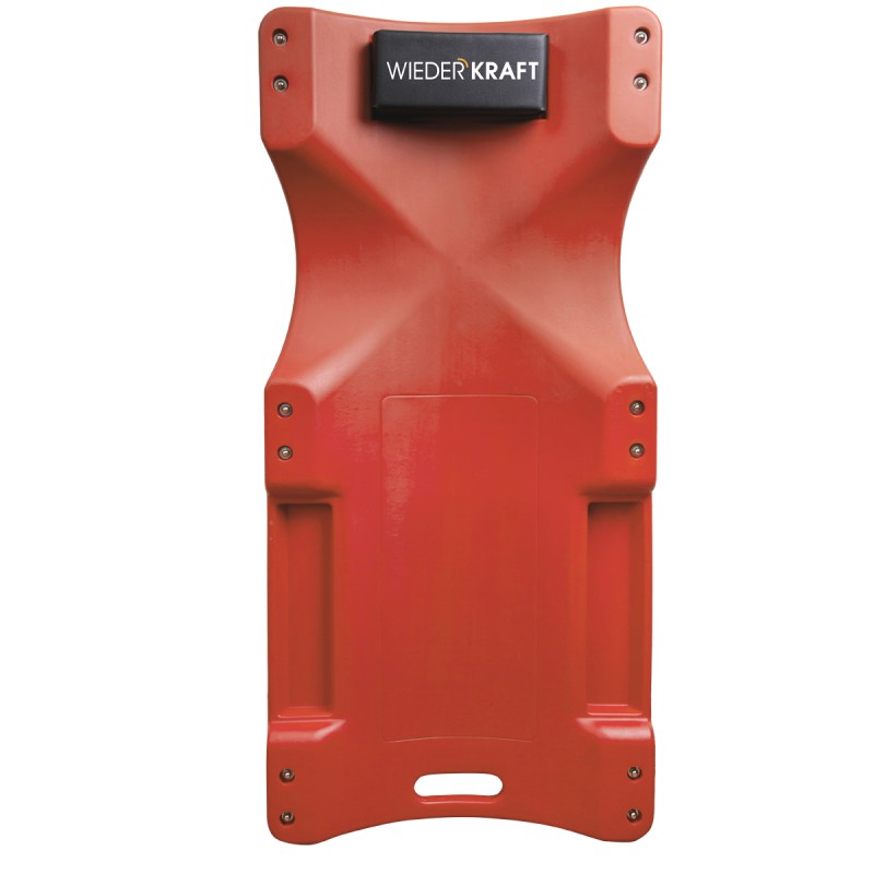 WDK-84068R Лежак ремонтный подкатной, пластиковый, красный, WiederKraft WDK-84068R Лежак ремонтный подкатной, пластиковый, красный, WiederKraft