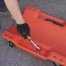WDK-84068R Лежак ремонтный подкатной, пластиковый, красный, WiederKraft
