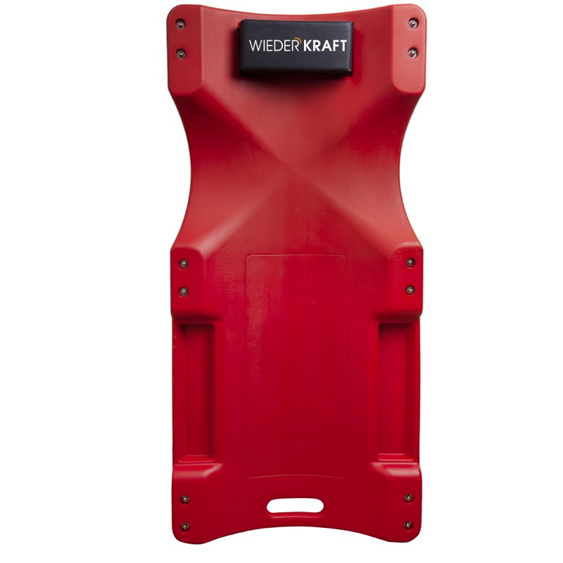 WDK-84068R Лежак ремонтный подкатной, пластиковый, красный, WiederKraft WDK-84068R Лежак ремонтный подкатной, пластиковый, красный, WiederKraft
