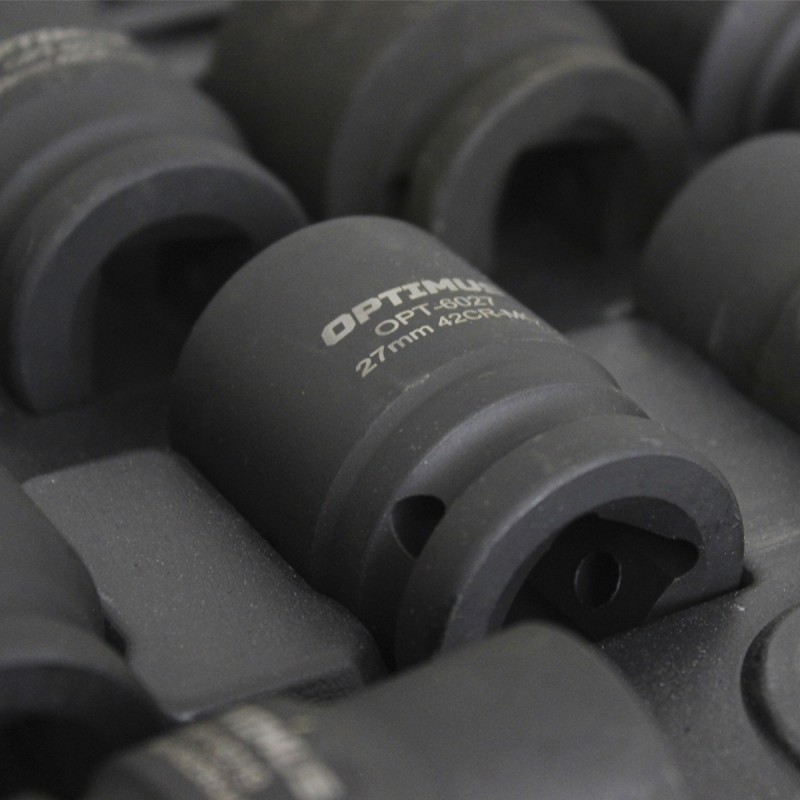 OPT-60112 Набор ударных головок 3/4", 17-41 мм, 12 предметов, OPTIMUS OPT-60112 Набор ударных головок 3/4", 17-41 мм, 12 предметов, OPTIMUS