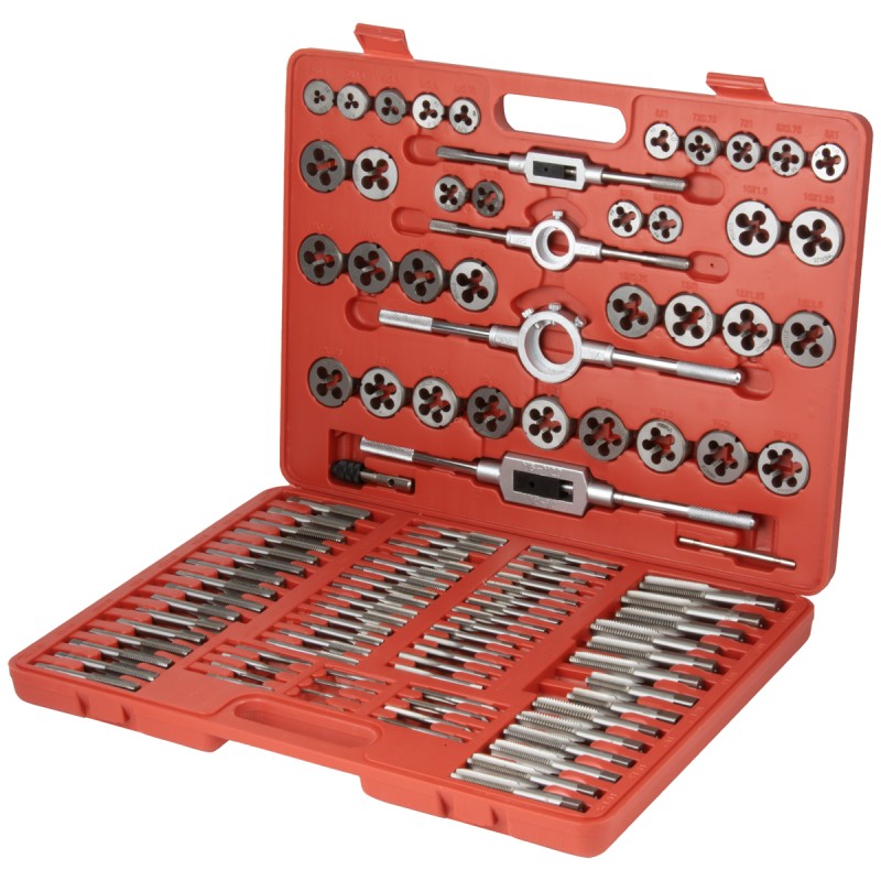 OPT-MTDS110 Набор метчиков и плашек М2 - М18, метрическая резьба, 110 предметов, OPTIMUS OPT-MTDS110 Набор метчиков и плашек М2 - М18, метрическая резьба, 110 предметов, OPTIMUS