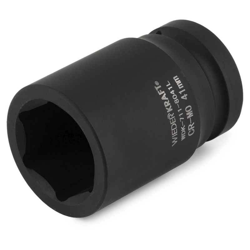 WDK-711-8041L Головка торцева ударная глубокая 1", 6 граней, 41 мм, WiederKraft WDK-711-8041L Головка торцева ударная глубокая 1", 6 граней, 41 мм, WiederKraft