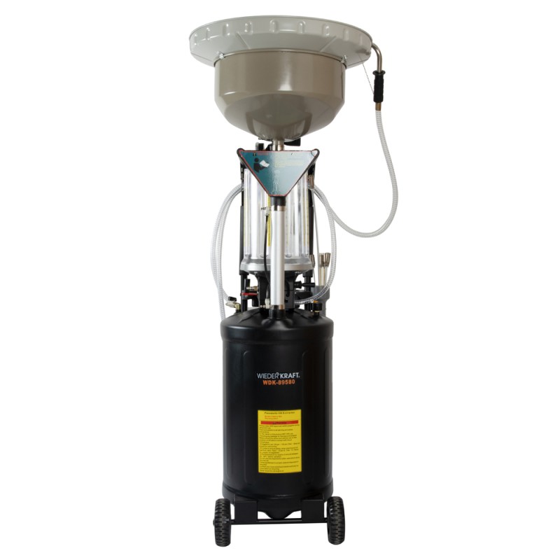 WDK-89580 Установка для откачки или слива масла с предкамерой, бак 75 л, WiederKraft WDK-89580 Установка для откачки или слива масла с предкамерой, бак 75 л, WiederKraft