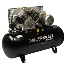 WDK-92712  Масляный поршневой компрессор с ременным приводом 1300 л/мин, 11 бар, 270 л