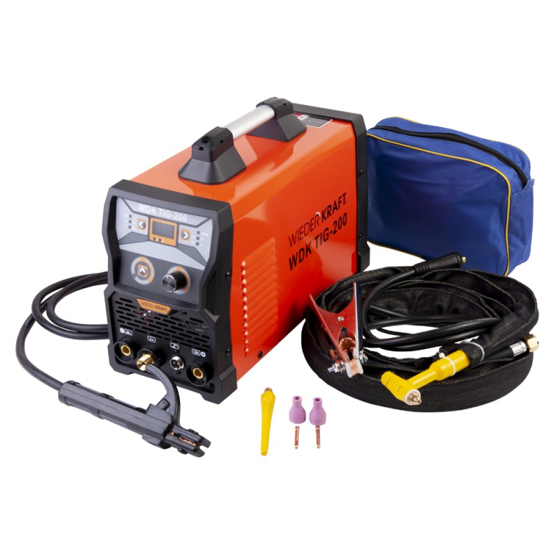WDK TIG-200 Установка аргонодуговой сварки, 180A, TIG/MMA, WiederKraft
